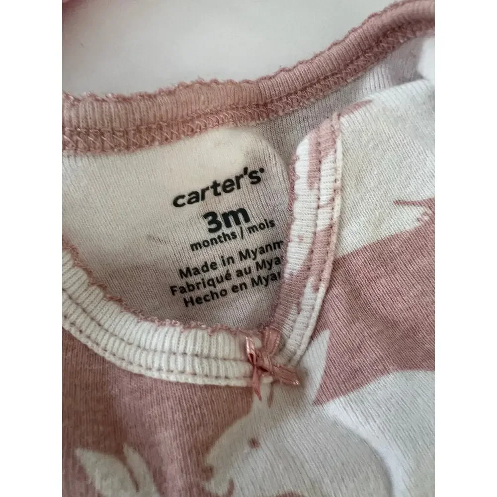 Baby Easter Bundle Bunny Carter’s Long Sleeve Onsie & Knit Bunny Hat 3 Months